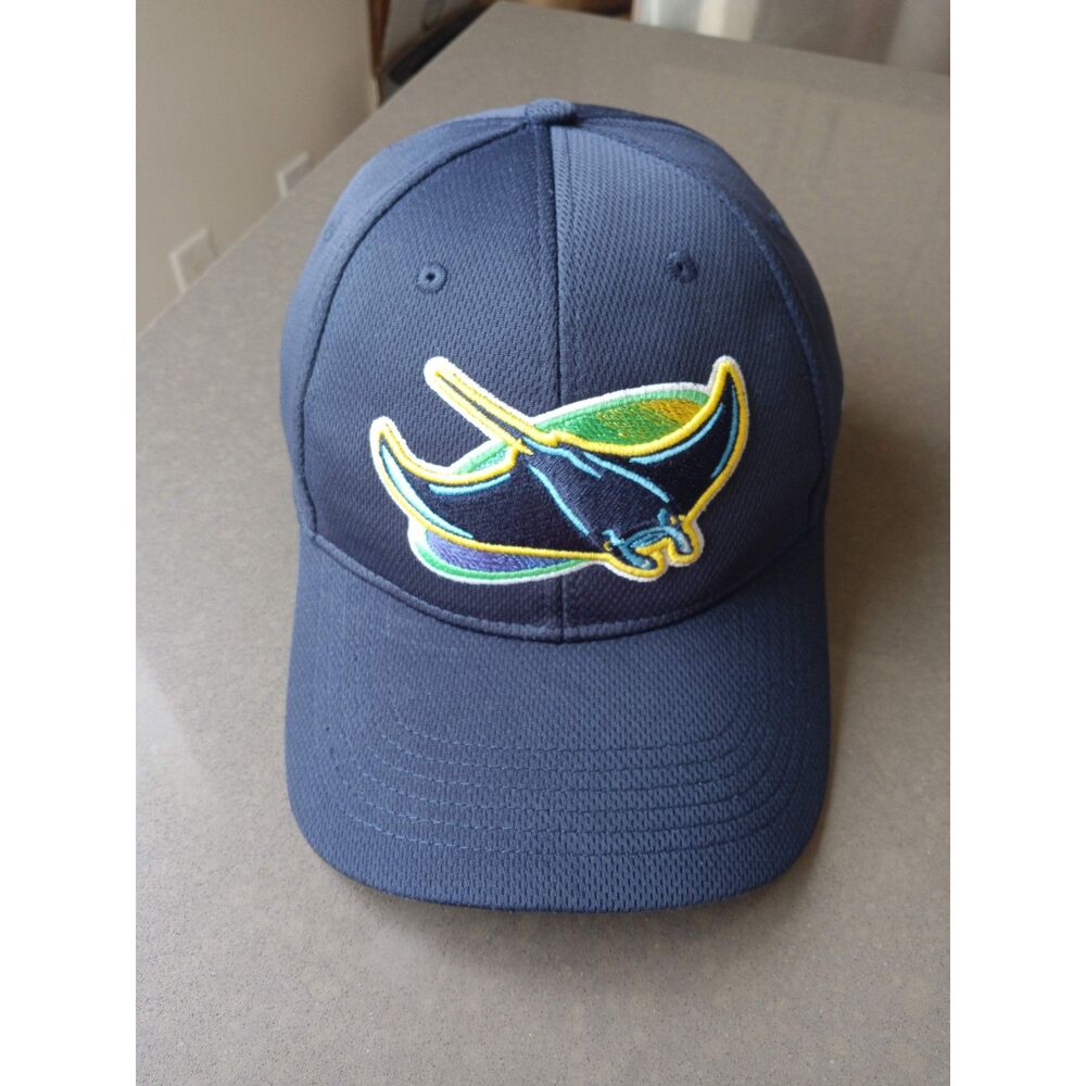 Tampa Bay Devil Rays Navy Blue Strapback Cap Hat TeamMLB OC Sports OSFM